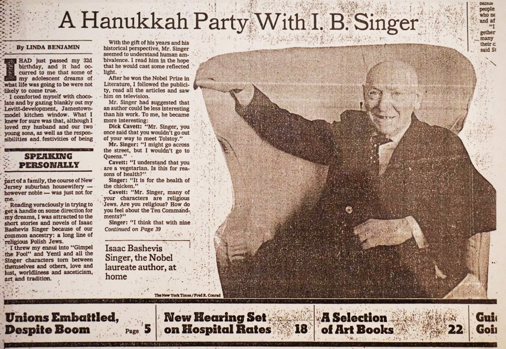 A Hanukkah Party With Isaac Singer Three